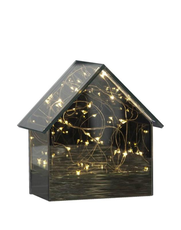 MIRROR HOUSE Lykta 14,5cm 15LED