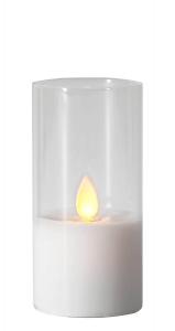 M-TWINKLE LED-Blockljus 10cm Vit