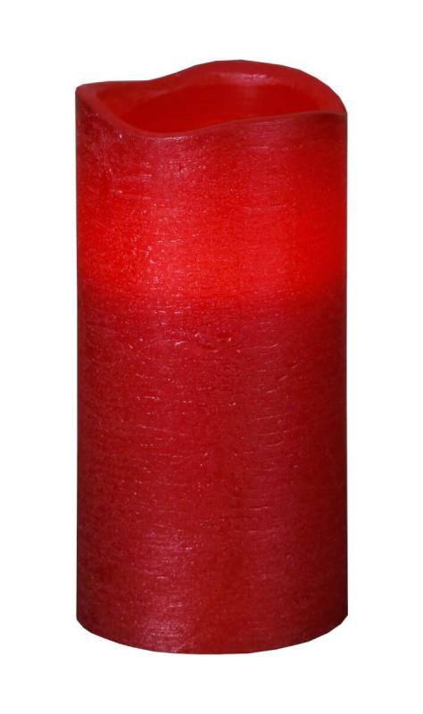 PRESSE LED-Blockljus 15cm Röd