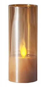 M-TWINKLE LED-Blockljus 12,5cm Amber