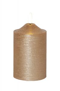 FLAMME LED Blockljus 15cm Guld