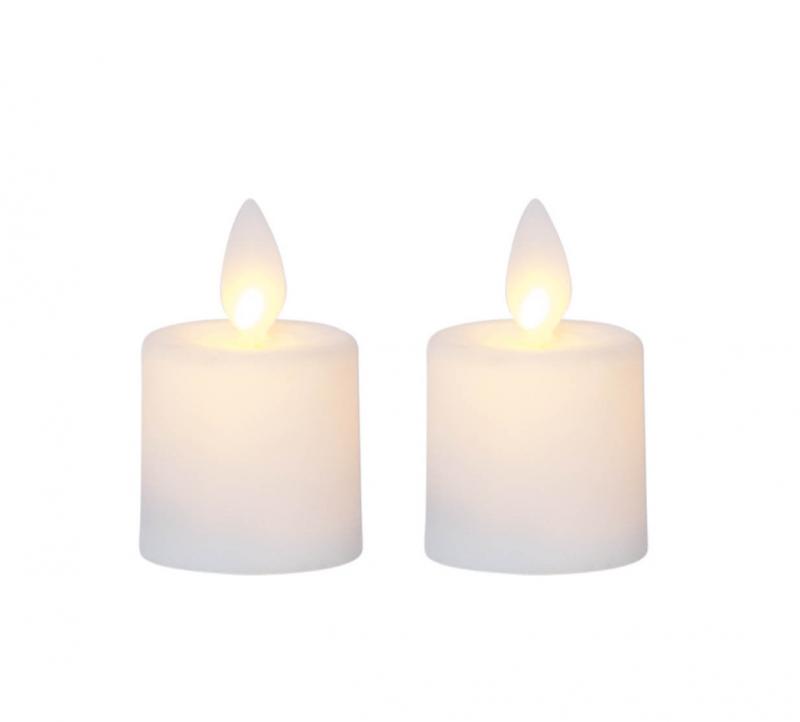 M-TWINKLE LED Ljus 2-pack 6cm Vit