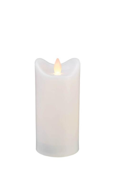 BIANCO LED-Blockljus 15cm LED IP44 Vit