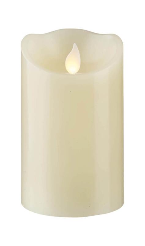 M-TWINKLE LED Blockljus Vax 12,5cm Beige