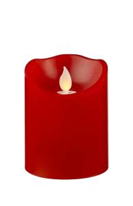 M-TWINKLE LED-Blockljus 10cm Röd