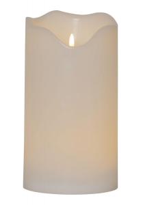 FLAMME GRAND LED-Blockljus 30cm Vit