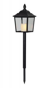 FLAMME LANTERN LED Gravljus 52cm Svart