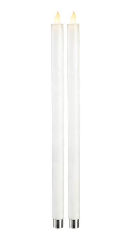 M-TWINKLE LED-Antikljus 2-pack 40cm Vit
