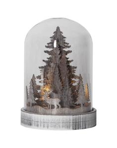 KUPOL Lykta 12,5cm LED Brun