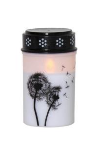 DANDELION LED-Gravljus 12cm Vit