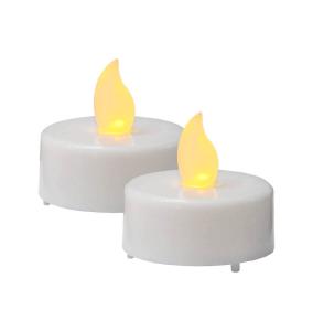 PAULO LED-Värmeljus 2-Pack 4cm Vit