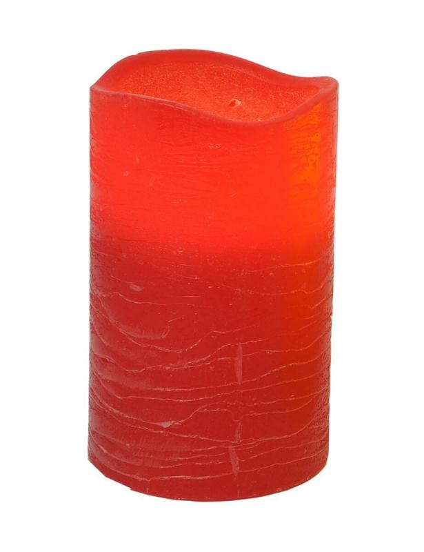 MAY LED-Blockljus 12,5cm Röd