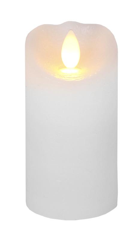 Glow LED Blockljus 10cm Vit