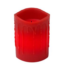 DRIP LED-Blockljus 10cm Röd
