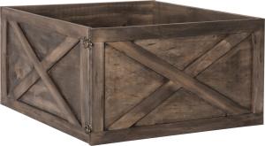 WOODY Låda till Julgransfot 45cm Mörkbrun