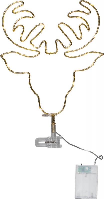 TOPSY Toppstjärna 25LED 32cm Guld IP44