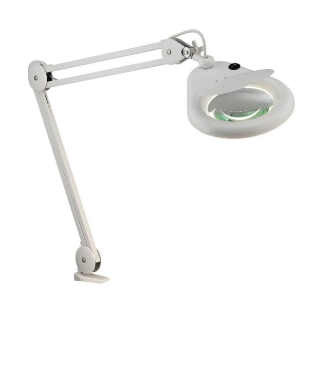 HALLTORP Bordslampa 1L 70cm med Förstoringsglas Vit