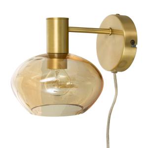 BELL Vägglampa 20cm Matt Mässing/Amber