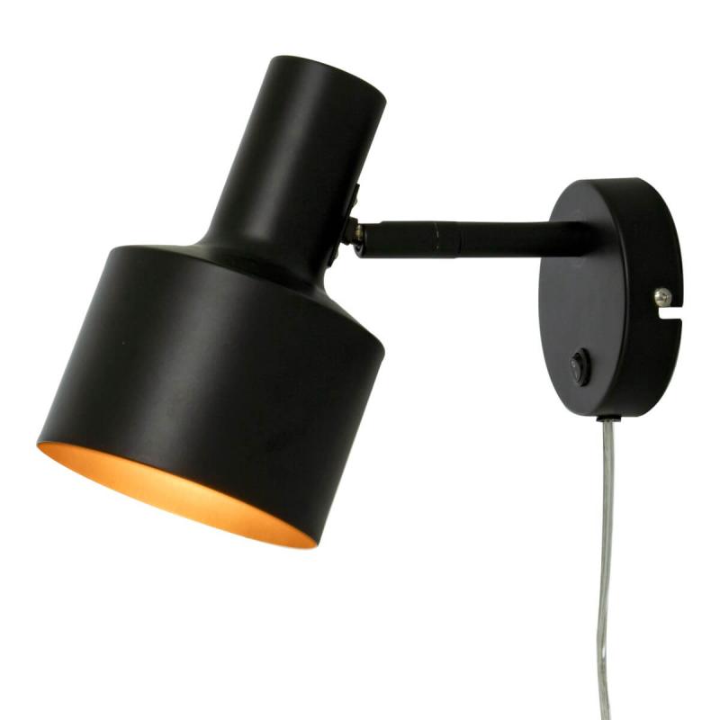 FERDINAND Vägglampa 22cm Svart