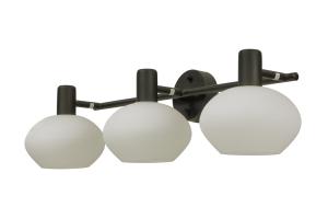 ELBA Badrumslampa Vägg 3:a 63cm Svart/Opalvit