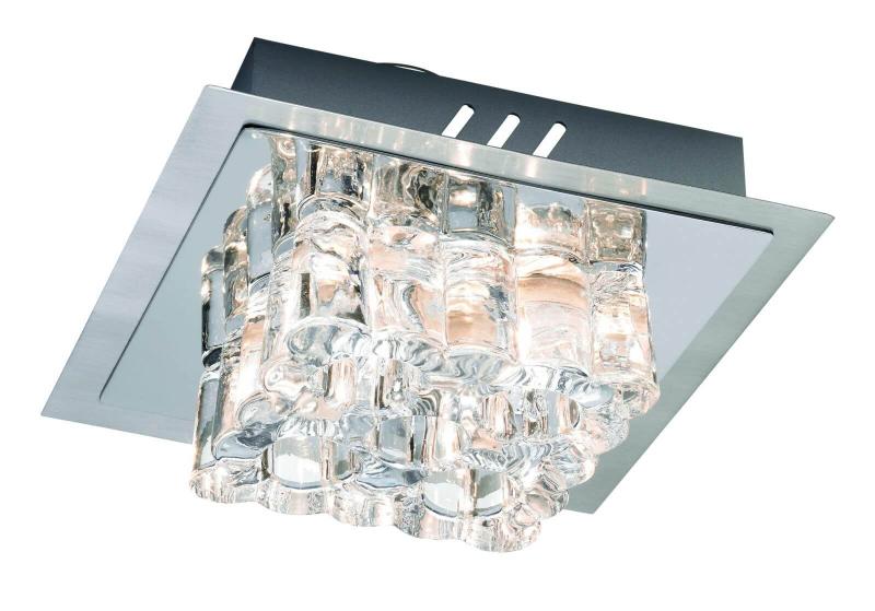 KÄRRADAL Plafond 4L 20cm Fyrkantig Krom IP21