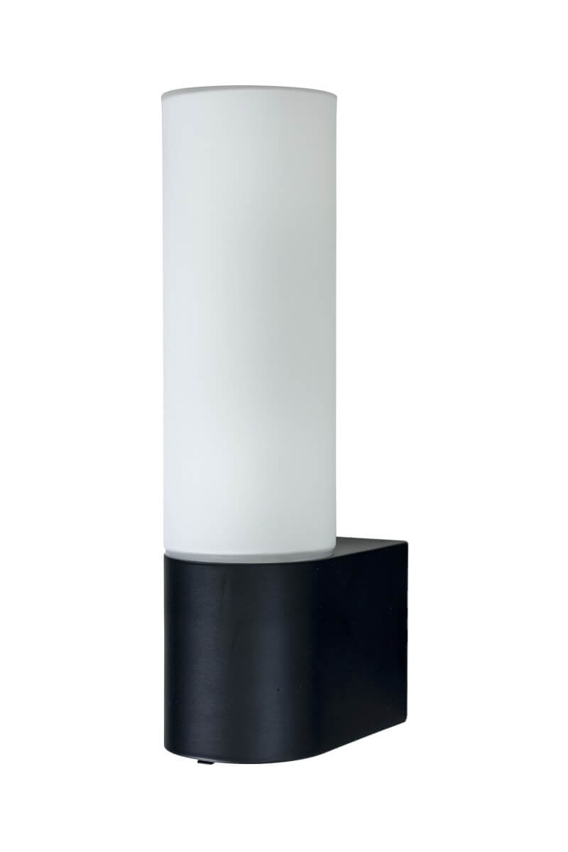 COSENZA Badrumslampa Vägg Enkel 24,5cm Svart/Opalvit