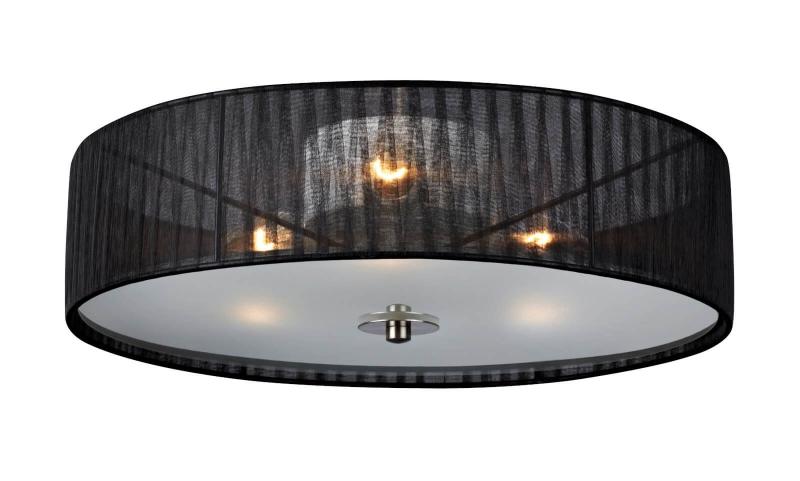 BYSKE Plafond 3L 40cm Svart/Frostad
