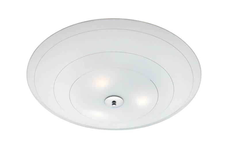 PRESTON Plafond 35cm Vit/Krom