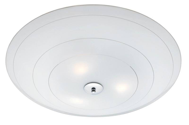 PRESTON Plafond 49cm Vit/Krom