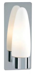 BUFFY Vägglampa 1L 9cm Krom/Vit IP44