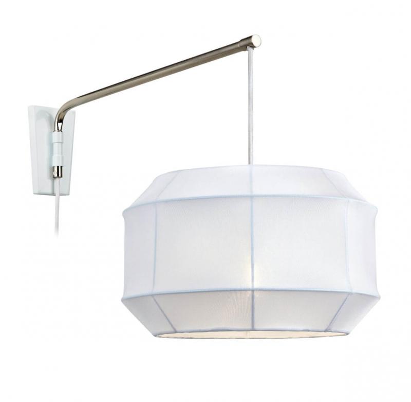 CORSE Vägglampa 1L 30cm Stål/Vit