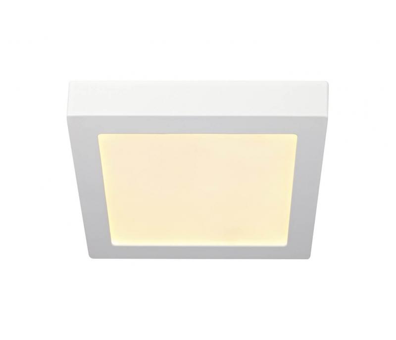 ZOLA Plafond 17cm LED Kvadrat Vit