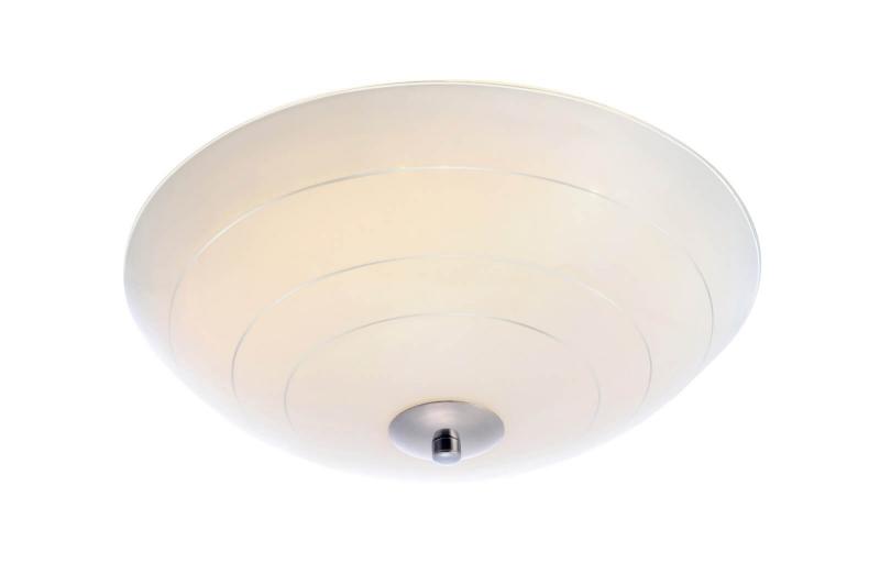 LYON Plafond LED 35cm Vit/Silver