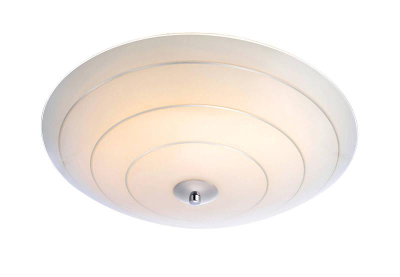 LYON Plafond LED 43cm Vit/Silver