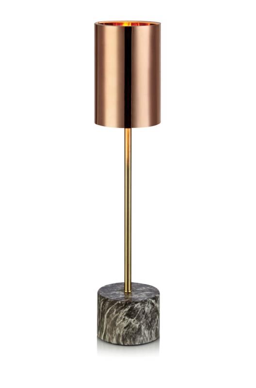 ASTORIA Bordslampa 1L 49cm Marmorprint Guld