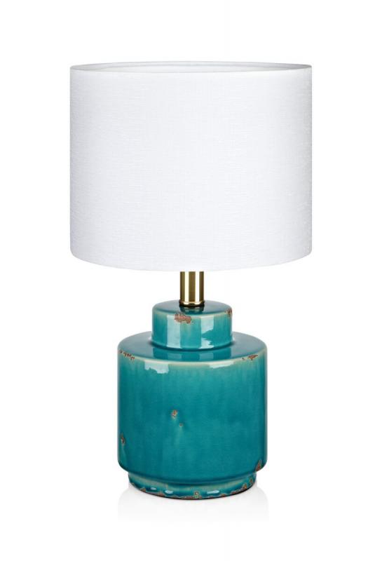 COUS Bordslampa 1L 41,5cm Blå/Vit