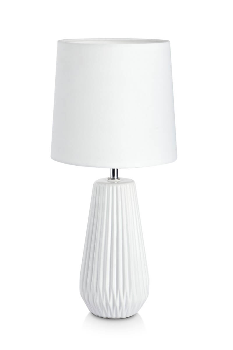 NICCI Bordslampa 1L 41cm Vit