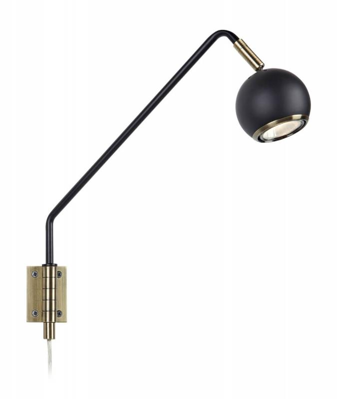 COCO Vägglampa 33cm Svart/Antik