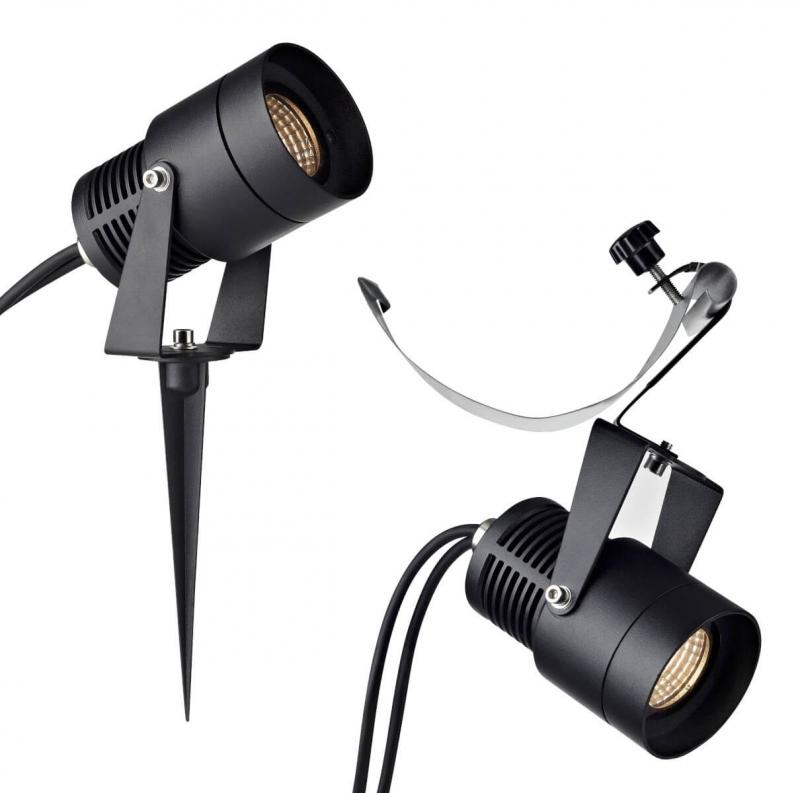 GARDEN 24 Trädgårdsspot 9W Svart
