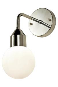 FLORENS Vägglampa Bad 32cm Krom/Opalvit IP44