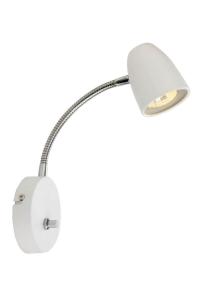SANDNES Vägglampa 24cm Vit/Krom