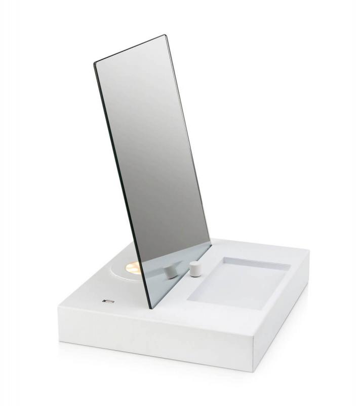 REFLECT Bordslampa 1L 36cm USB Vit