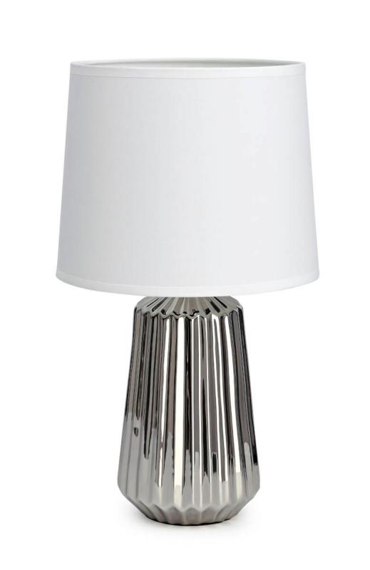 ASTEROID Bordslampa 1L 42cm Krom/Vit