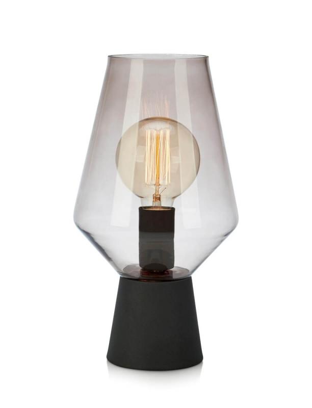 RETRO Bordslampa 1L 34,5cm Svart/Rök