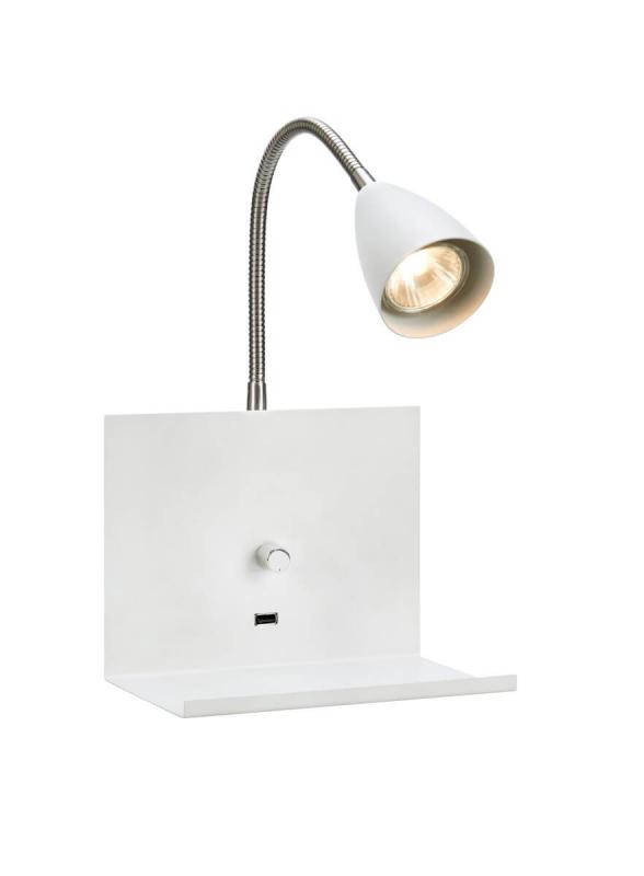 LOGI Vägglampa 1L 20cm Vit