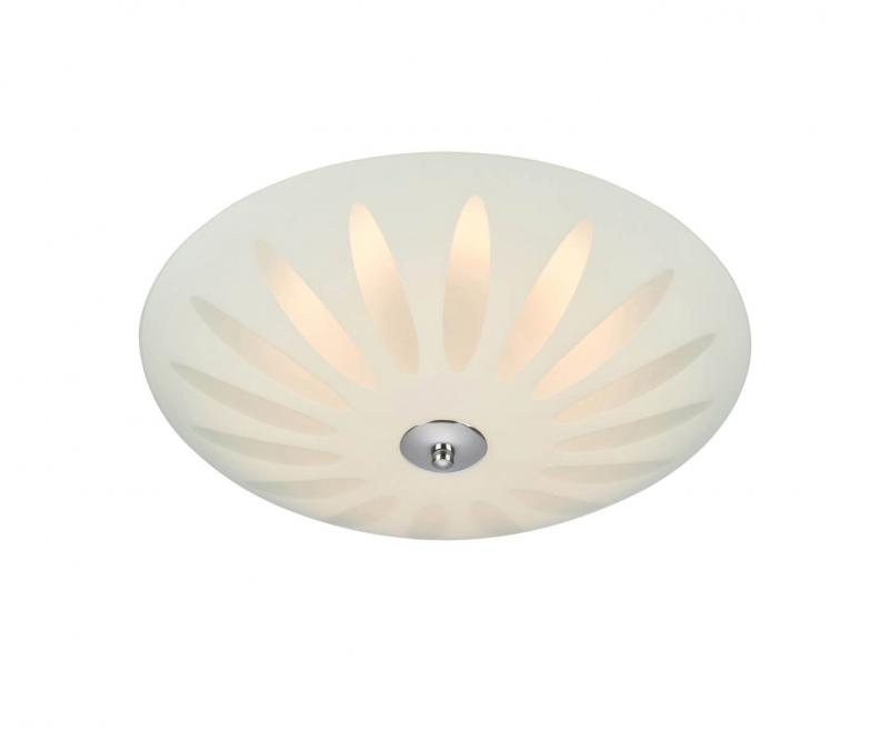 PETAL Plafond 35cm Vit/Krom