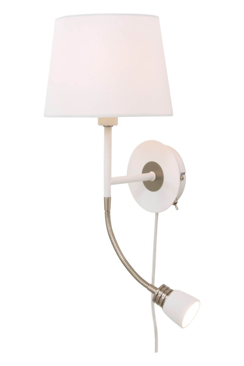 EKETORP Vägglampa 43cm Vit/Stål