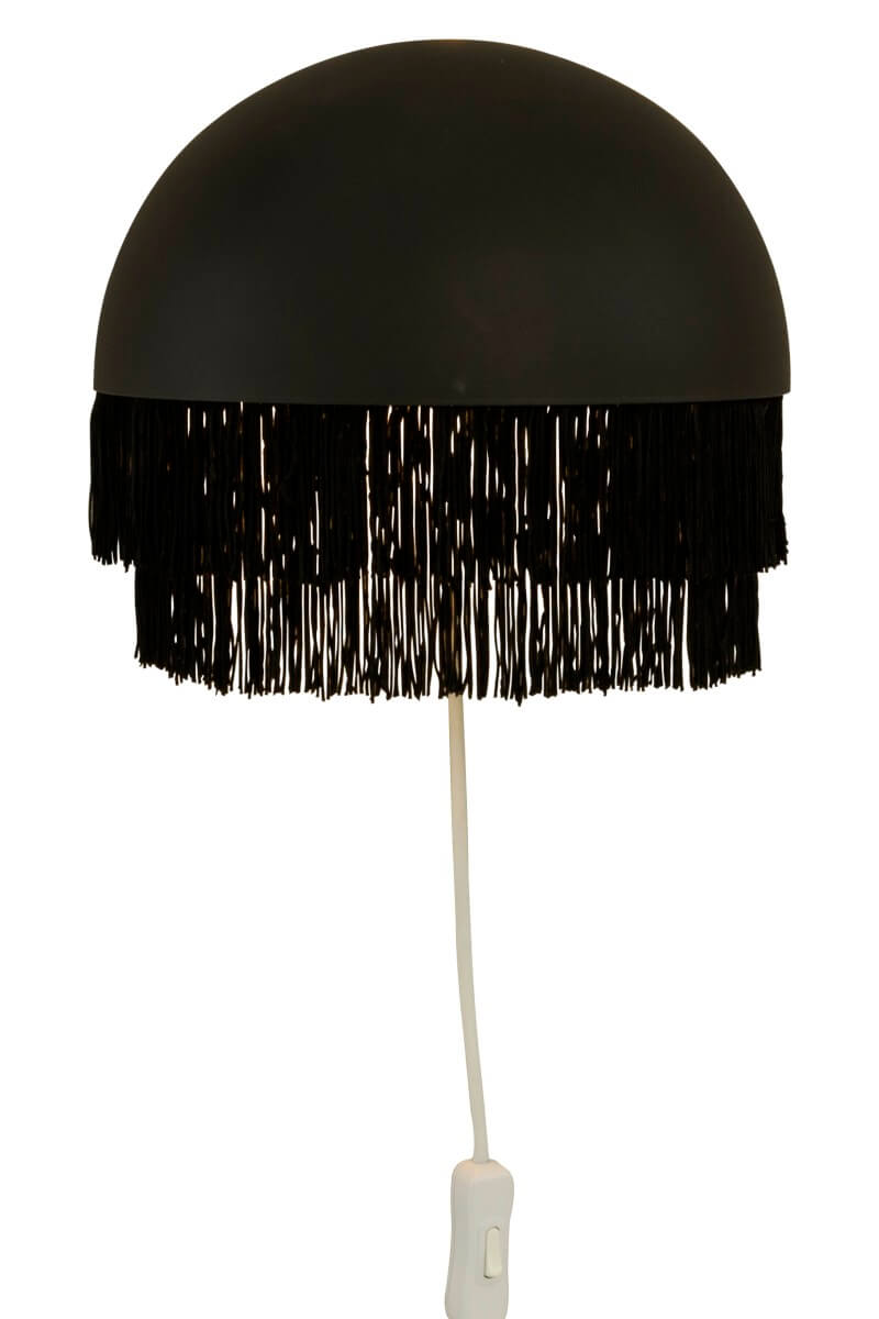 FRANSA Vägglampa 25cm Svart