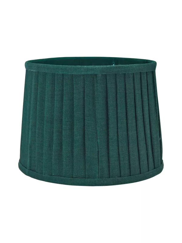 SOFIA Lampskärm 20/17cm Plissé Skogsgrön