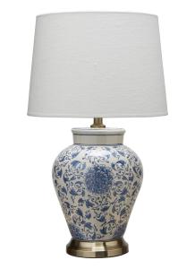 FANG HONG Bordslampa 58cm Vit/Blå/Vit Linneskärm